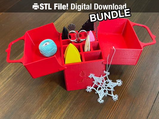 The Tatting Toolbox: Lark's Head STL Bundle