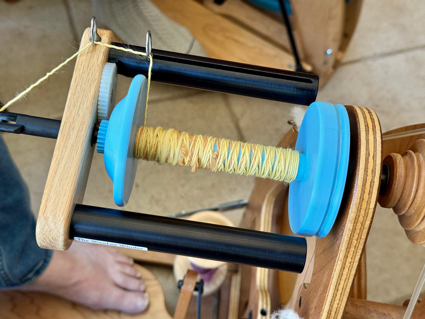 Spinning Wheel Bobbin for Ashford Joy with WooLee Winder Regular