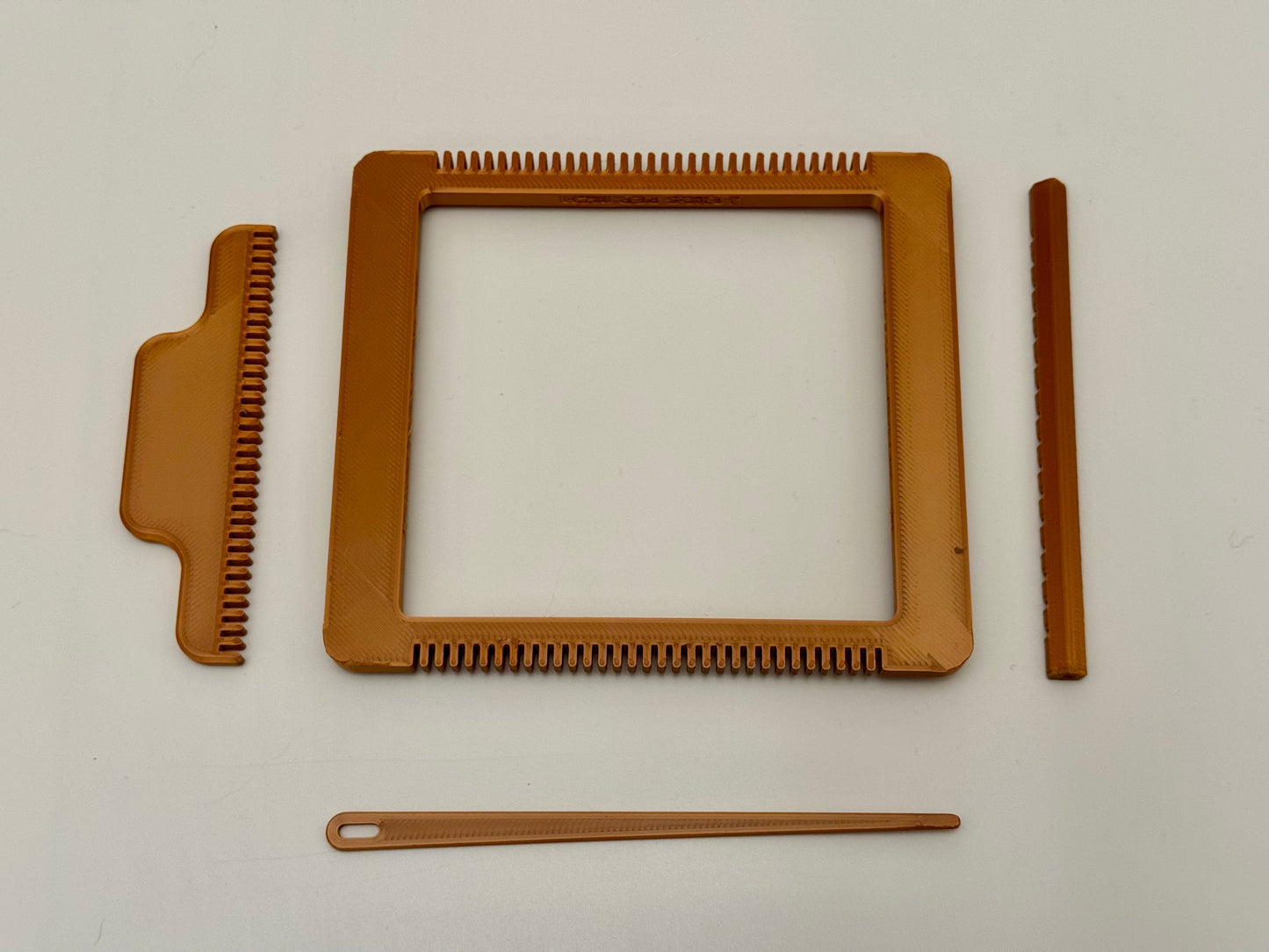 PROTOTYPE Pocket Loom Weaving Kit 4"x4" 8(ish)-dent