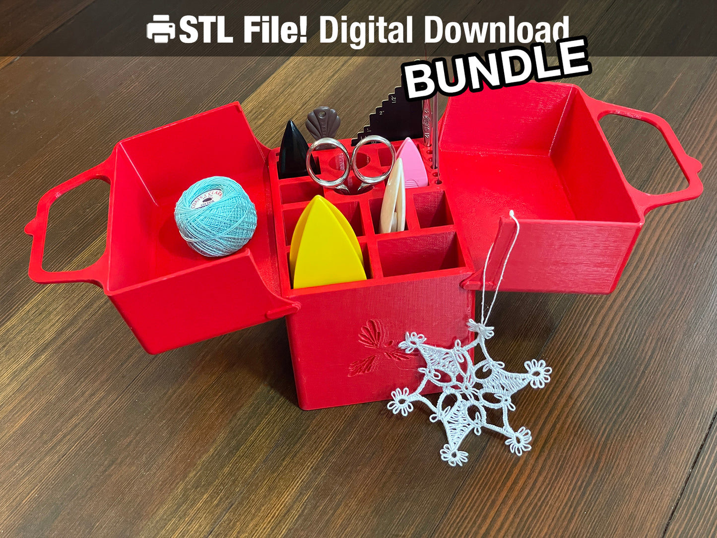 The Tatting Toolbox: Lark's Head STL Bundle
