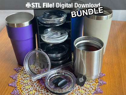 Drinkware Lid Organizer STL Bundle - Fits YETI® lids