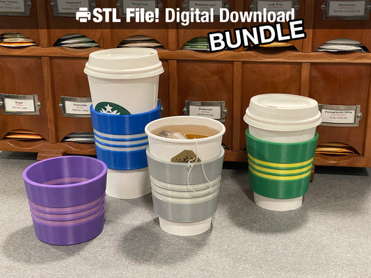 Reusable Coffee Cup Sleeve STL Bundle