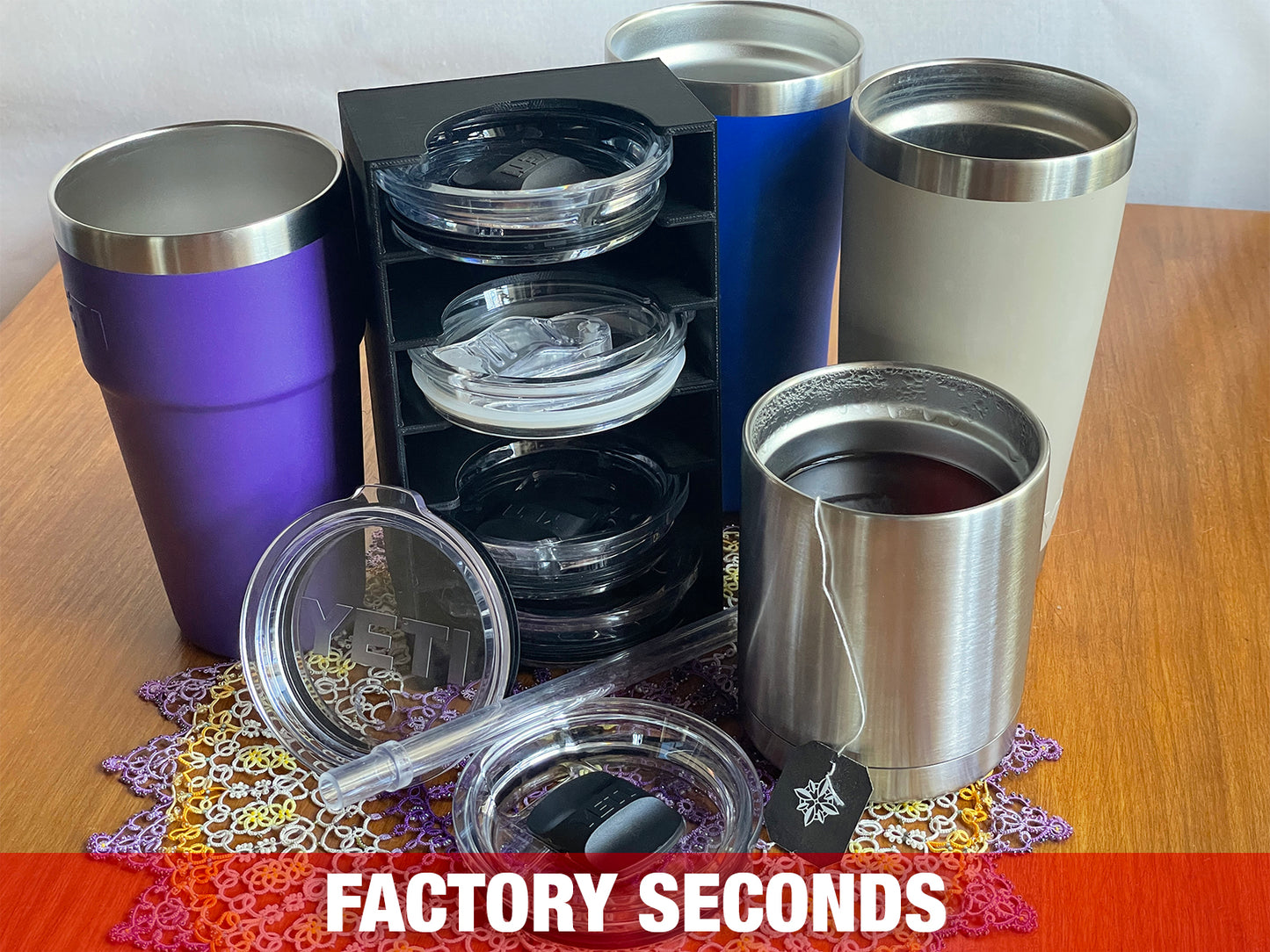 Drinkware Lid Organizer Factory Seconds - Fits YETI® Rambler and Stronghold lids