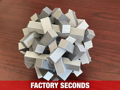 Symmetric Sticks 30 Piece Extreme 3D Printed Puzzle Factory Seconds