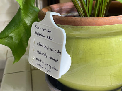 CLOSEOUT - Houseplant Write-On Care Tag - Factory Seconds