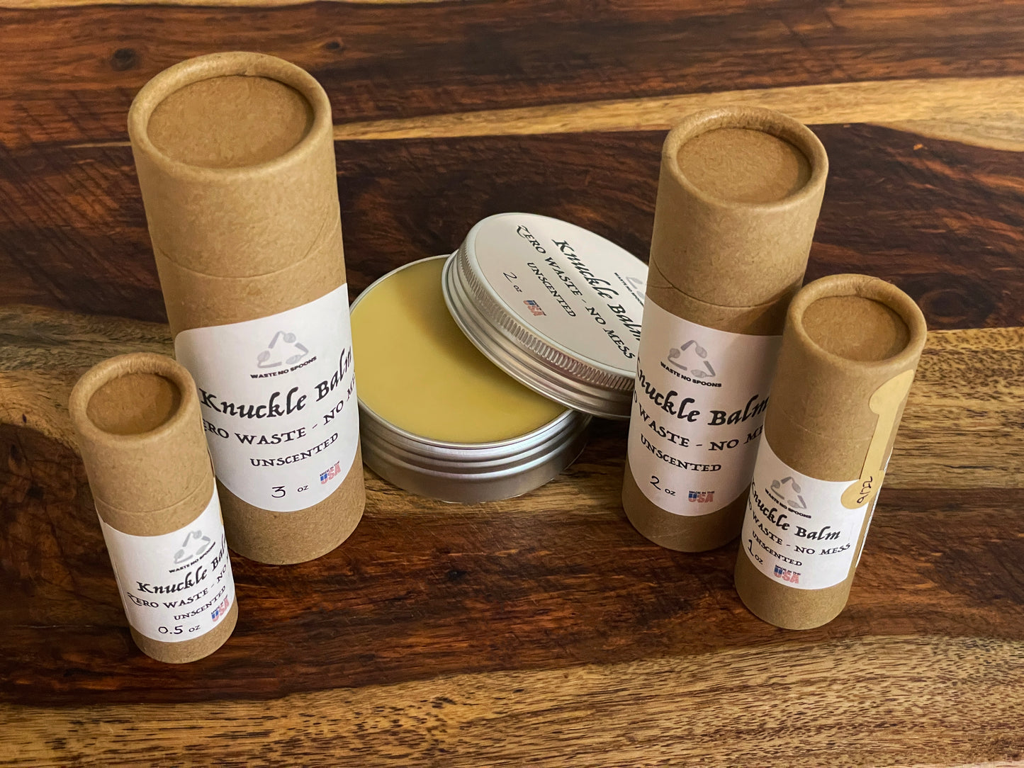 Knuckle Balm Zero Waste Unscented Skin Salve