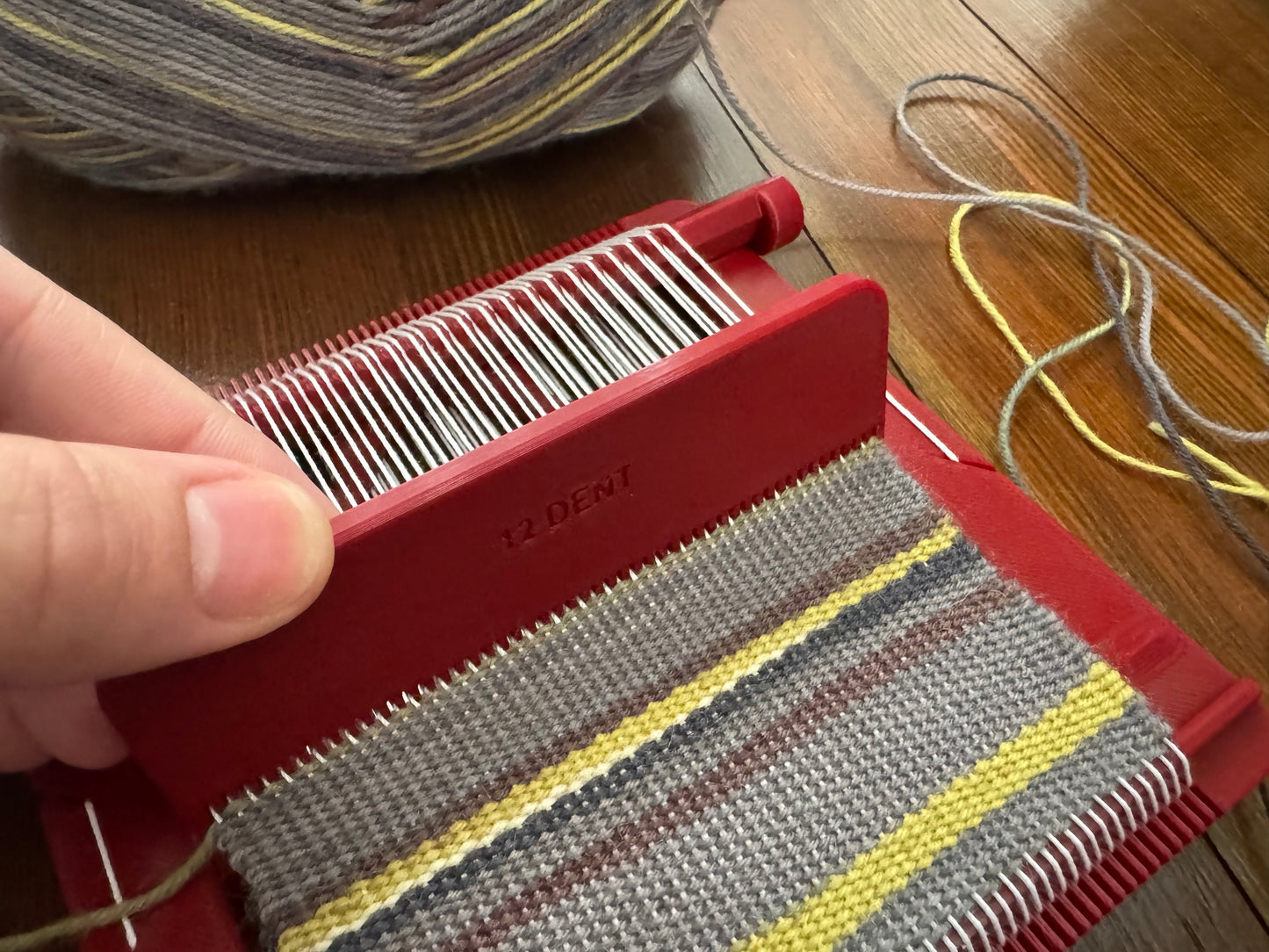 Pocket Loom Weaving Kit 4"x4" 12-dent STL Bundle