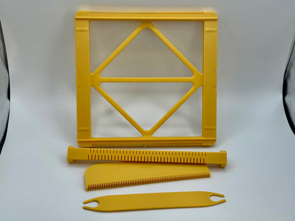 PROTOTYPE Pocket Loom Weaving Kit 7"x7" 10-dent