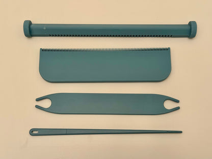 PHOTO SAMPLE Pocket Loom Weaving Kit 7"x7" 12-dent