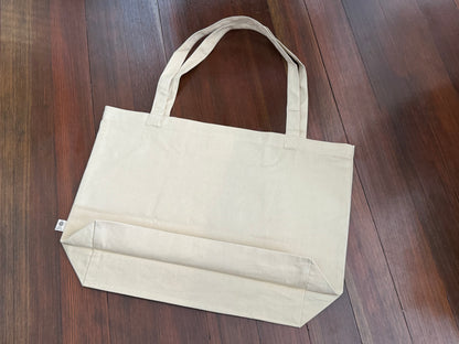 Monterey Knitting Social Club Large Organic Cotton Tote Bag
