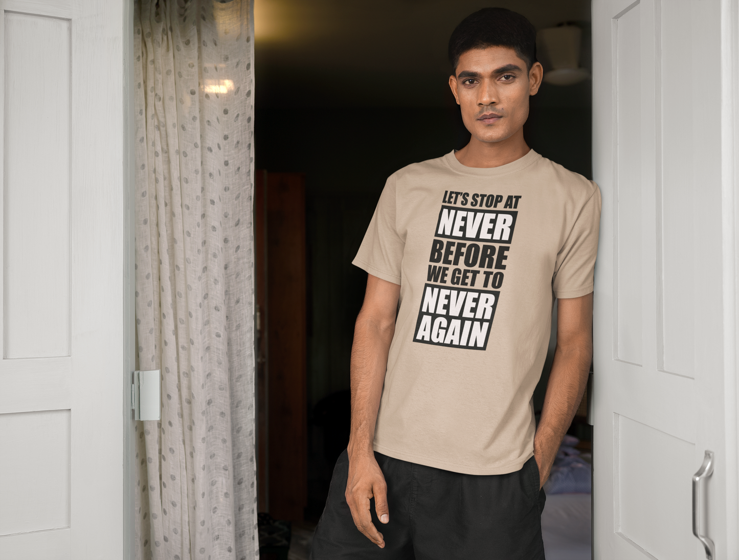 Stop At Never Political Statement T-Shirt